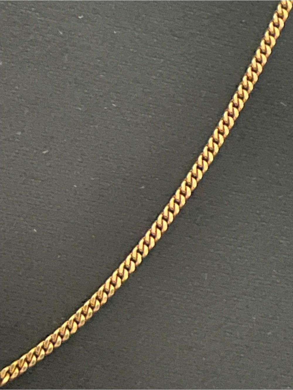 18k Yellow Gold Curb Chain Necklace - 17 3/4” Excellent Conditon - Picture 5 of 12